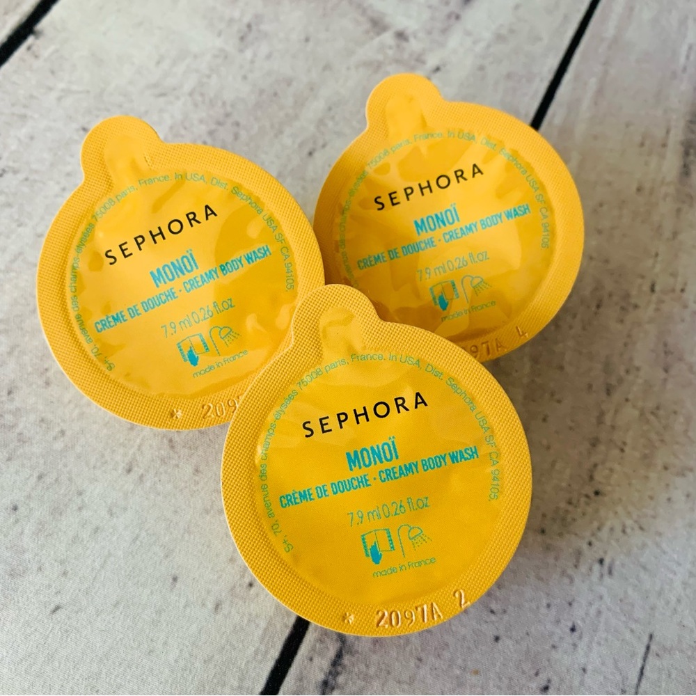 3x Sephora COLLECTION Creamy Body Wash Caps Monoi